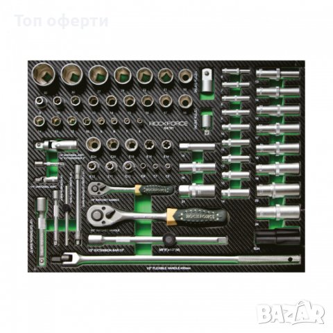 Шкаф с инструменти с 7 чекмеджета – 5 пълни RockForce, снимка 6 - Куфари с инструменти - 38223448