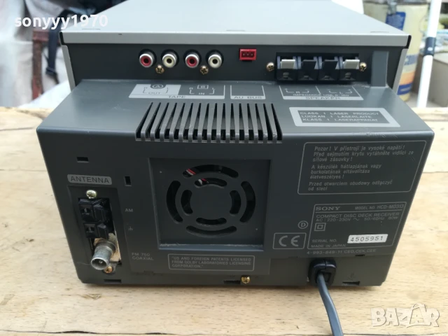 SONY HCD MD-313 MINIDISC/CD RECEIVER-ВНОС SWISS 1708251152, снимка 13 - Ресийвъри, усилватели, смесителни пултове - 51390905