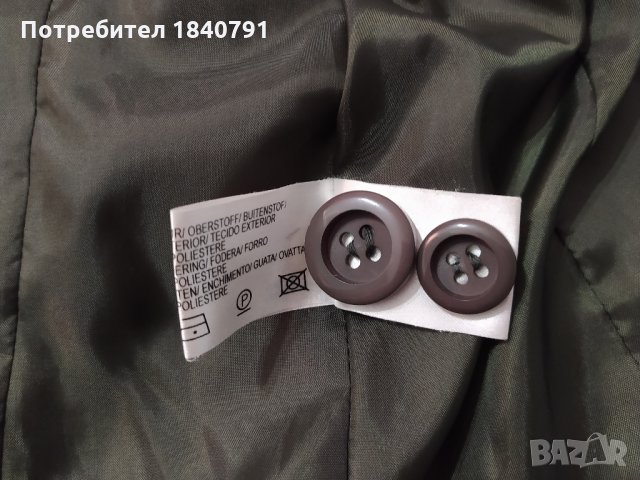 Яке/сако – зелено/каки, вталено, XL /44-46 , снимка 8 - Якета - 34450918