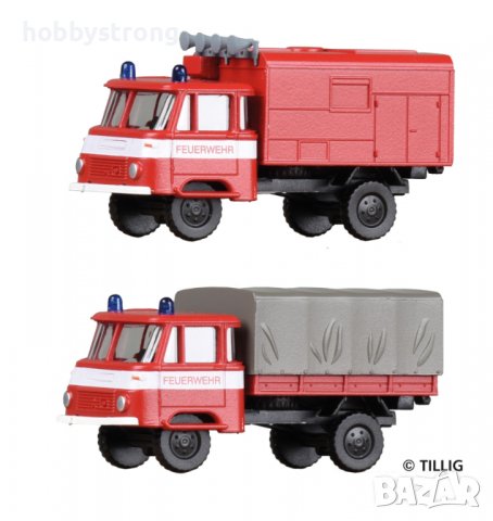 Комплект два камиона Robur LO 1801 TT 1:120 Tillig 502180
