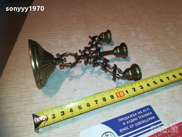 кокетен свещник мед/месинг 0912202029, снимка 8 - Колекции - 31069339