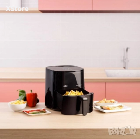 Фритюрник без масло Solac Léviter Digital 5 – 1500W, 5L, 12 програми, дигитален дисплей