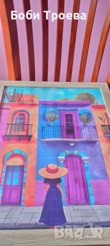 Платно с Мексиканска Градска Сцена, снимка 4 - Картини - 52038288