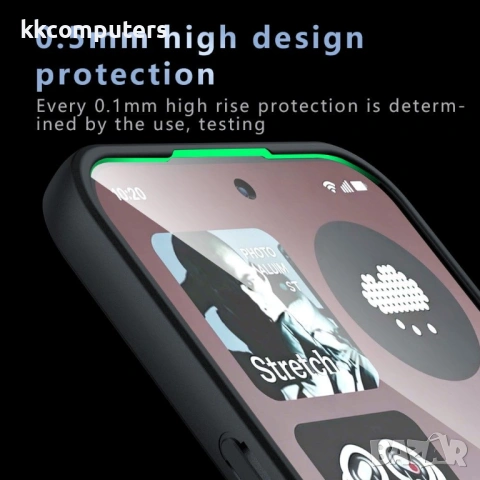 Магнитен Матов Калъф за Nothing Phone (4a) Pro - TPU+PC, 2.4m Airbag, 0.5mm защита, Черен, снимка 3 - Калъфи, кейсове - 54250504