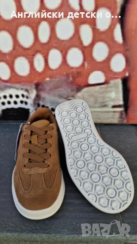 Английски детски полукецове от естествена кожа/велур-Next, снимка 8 - Детски обувки - 52814037