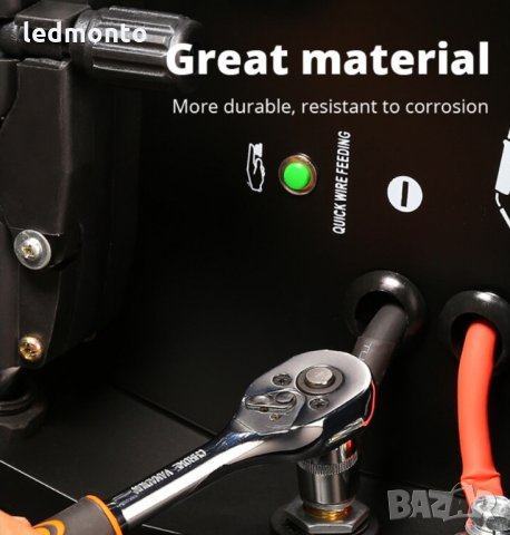 Ръчни инструменти комплект, професионално гедоре 53 части , снимка 6 - Куфари с инструменти - 31270736