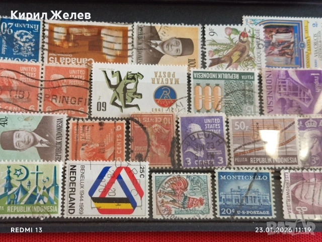 Стари пощенски марки от цял свят смесени АМЕРИКА, ИНДОНЕЗИЯ, УНГАРИЯ за КОЛЕКЦИЯ 51941, снимка 12 - Филателия - 53197929