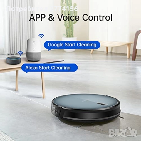Робот прахосмукачка Proscenic 830P – Сухо и мокро почистване, Wi-Fi, Alexa, до 120 мин. работа, снимка 2 - Прахосмукачки - 51509784
