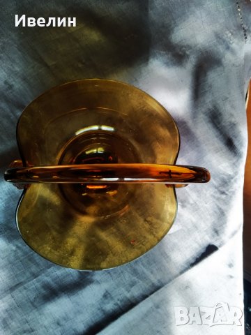 стъклена купа,бонбониераарт деко, снимка 4 - Антикварни и старинни предмети - 30587516