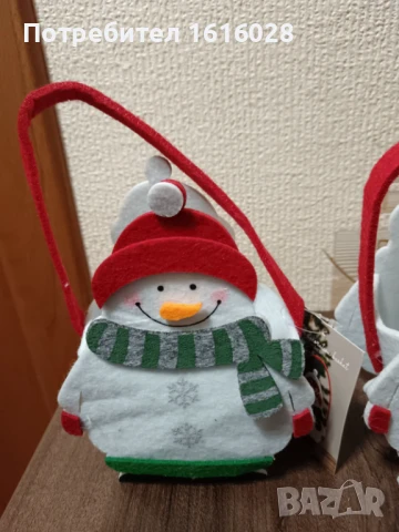 Коледни филцови кошнички за лакомства., снимка 6 - Декорация за дома - 51359524