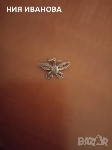 Сребърна висулка, снимка 2 - Колиета, медальони, синджири - 48714974