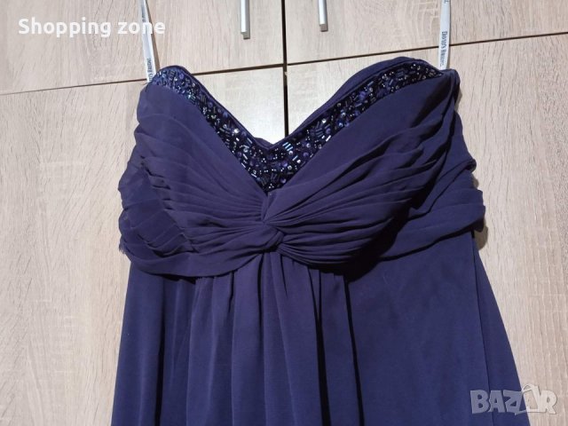 Дълга официална бална рокля в тъмно лилаво, снимка 3 - Рокли - 39711282