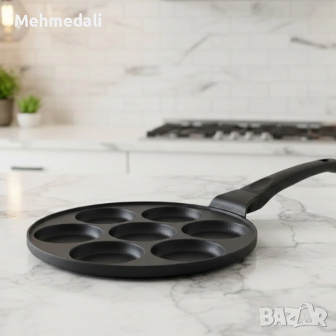 Тиган за 7 палачинки Cheffinger – Ø28 сm, снимка 5 - Съдове за готвене - 53168517