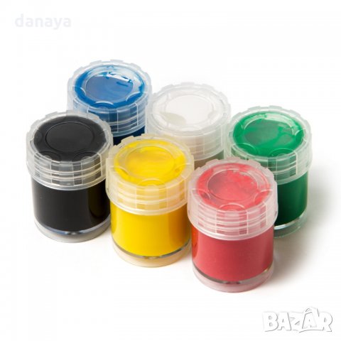2377 Темперни бои, 6 цвята, снимка 2 - Ученически пособия, канцеларски материали - 34028926