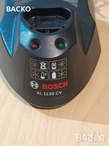 Зарядно BOSCH AL1130 CV за ремонт или за части, снимка 3 - Винтоверти - 53198231
