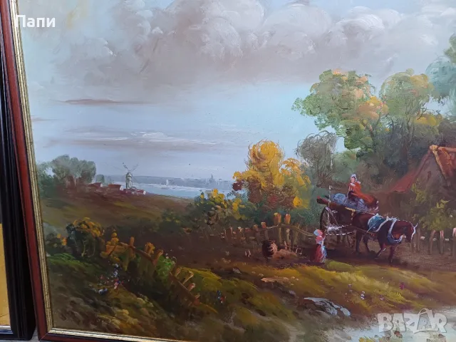 Голяма маслена картина с подпис от автора., снимка 3 - Картини - 47542567