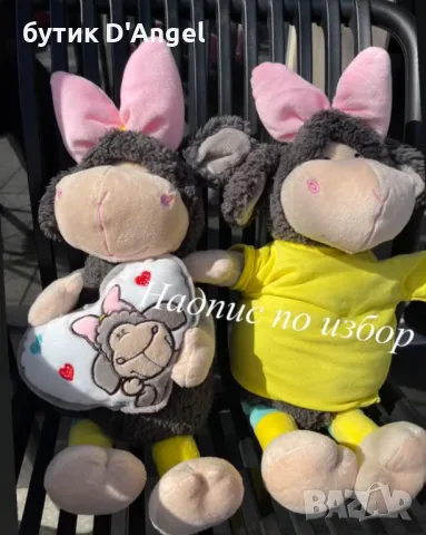 Плюшена черна овца с възглавничка, снимка 4 - Плюшени играчки - 49928068