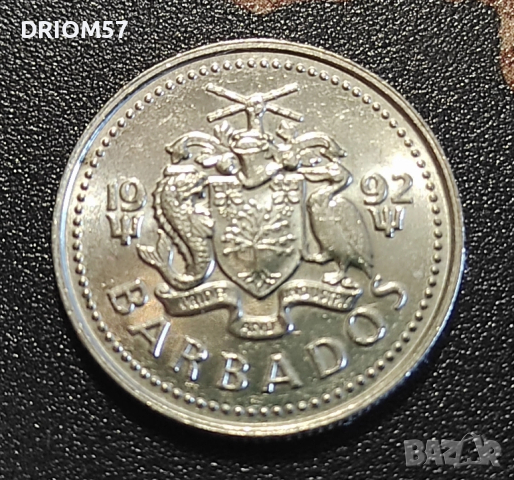 Монета Барбадос - 1 бр. [1992], снимка 2 - Нумизматика и бонистика - 51812924