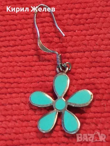 СВЕЖАРСКА ФЛОРАЛНА ЕМАЙЛИРАНА СРЕБЪРНА ОБЕЦА ЦВЕТЕ СРЕБРО 925 ПРОБА 48628, снимка 13 - Обеци - 49732827