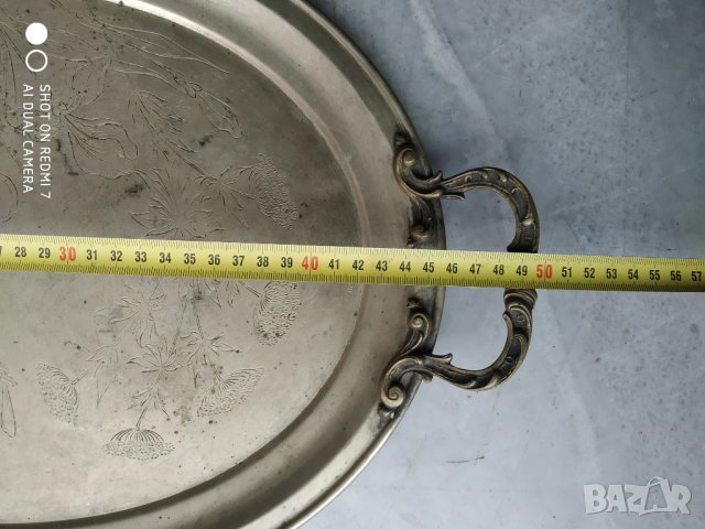 бароков посребрен поднос, снимка 2 - Други ценни предмети - 37945255