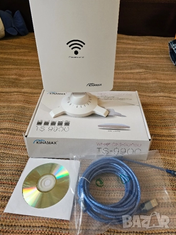 WI-FI антена kinamax с диск , снимка 2 - Мрежови адаптери - 51709710