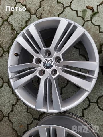 Оригинални джанти Skoda Octavia vRS, 18ки, 5x112, 57.1, ET51, 7.5J, снимка 5 - Гуми и джанти - 52682963