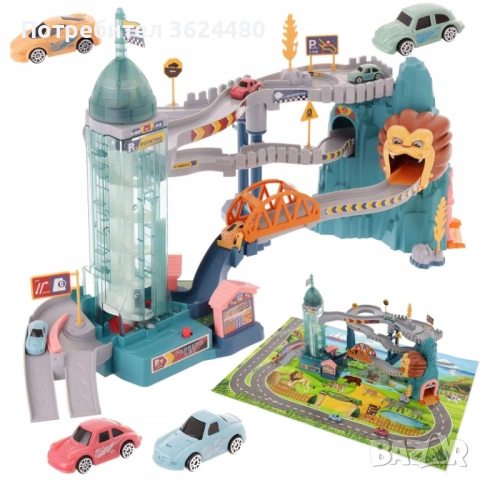 Многоетажен Паркинг с 4 Нива за Деца 4798