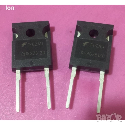 Бързи диоди RHRG75120 1200V, 75A, 85ns и DSEI120-12A 120A, 1200V, 40ns, снимка 3 - Друга електроника - 48696412