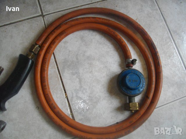 70см Газова Горелка За Хидроизолации Покриви-Италия-Профи-Маркуч 2м/Редуцир Вентил-30 mbar, снимка 7 - Други инструменти - 39835172