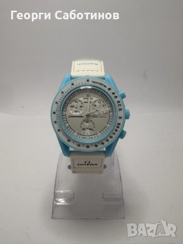  Часовник OMEGA × SWATCH Mission to Uranus – 42mm Quartz Chronograph, снимка 3 - Мъжки - 56107399