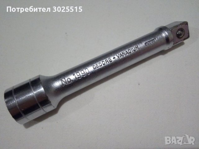 Удължение за Гедоре 1/2" GEDORE 125мм , Удължител за Гидория, Гедория , снимка 4 - Гедорета - 39271837