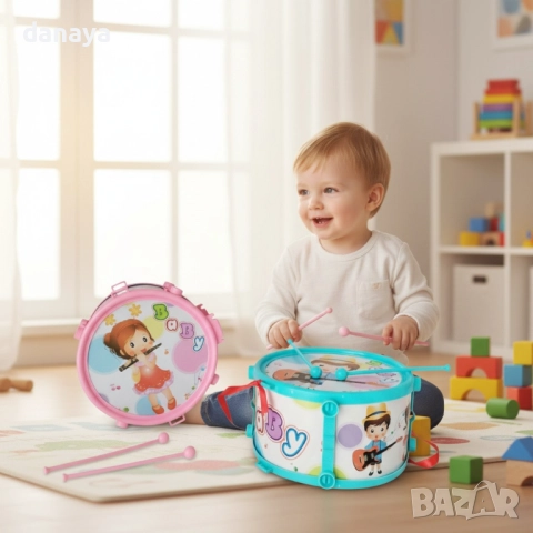 6194 Детска музикална играчка Барабанче, 17 см, снимка 6 - Музикални играчки - 52865765
