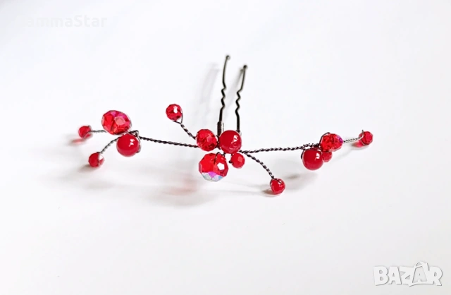 Украса за коса с кристали/ Бижута за коса за специални поводи, снимка 11 - Аксесоари за коса - 46574048