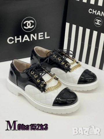 дамски маратонки от естествена кожа chanel, снимка 2 - Маратонки - 51456435