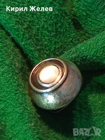 СТАР АРТ НУВО СКЪПОЦЕНЕН СРЕБЪРЕН ПРЪСТЕН СРЕБРО ВИСОКА ПРОБА с ШЛИФОВАН ЛУНЕН КАМЪК 49306, снимка 15 - Антикварни и старинни предмети - 50023473