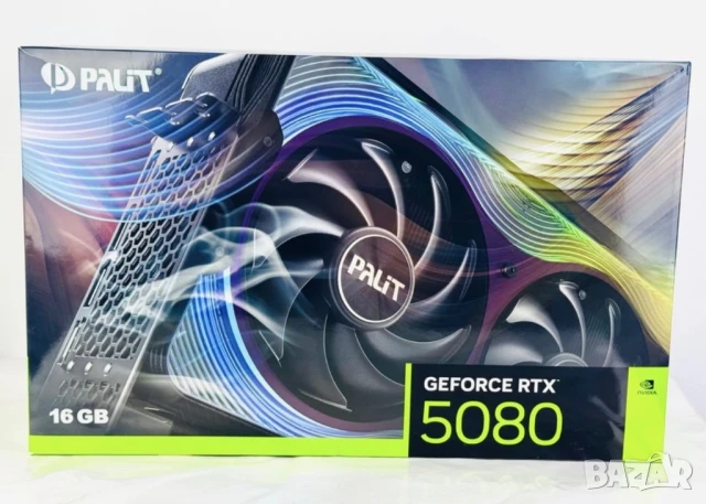 НОВА! Видеокарта Palit GeForce RTX 5080 Gamerock 16GB 33м. Гаранция!