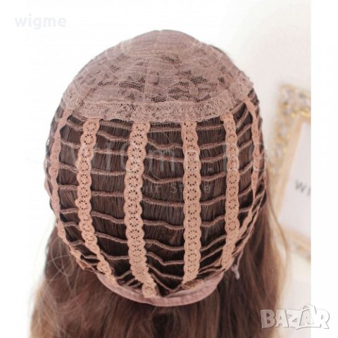 Дълга кестенява омбре перука на вълни Ева, снимка 8 - Аксесоари за коса - 30918407