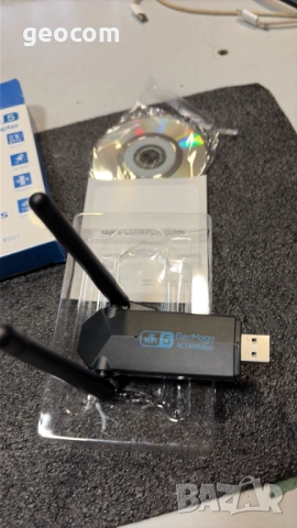 ElecMoga Wi-Fi 6 AX1800 Dual Band USB adapter (USB v.3.0), снимка 3 - Мрежови адаптери - 54362154