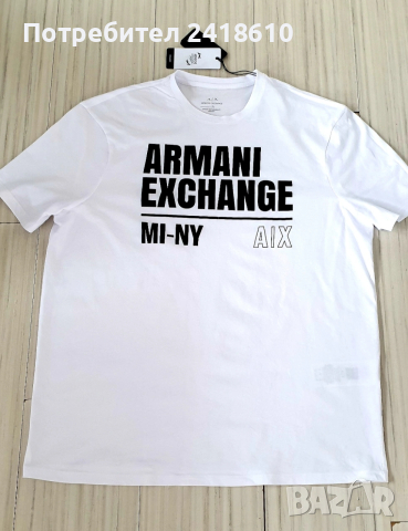 Armani Exchange A/X Organic Cotton Mens Size XL НОВО! ОРИГИНАЛ! Мъжка Тениска!