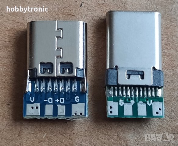 USB-C конектор на платка, мъжки и женски , снимка 2 - Друга електроника - 40585206