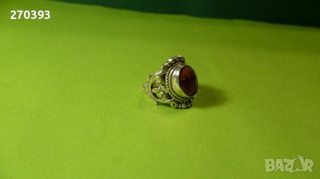 Масивен старинен сребърен пръстен, снимка 3 - Пръстени - 44365468