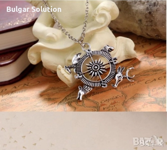 Game of Thrones - The House of Dragons - Кръст Компас с гербове на различните къщи - колие , снимка 5 - Колиета, медальони, синджири - 52596935