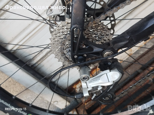 26 цола алуминиев велосипед колело, хидравлични спирачки, 27 скорости Shimano deore xt , снимка 6 - Велосипеди - 51645890