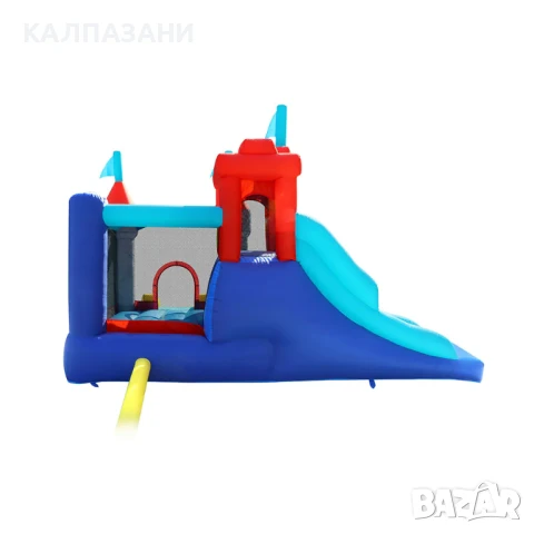 HAPPY HOP Батут замък с пързалка 400x280x265 9322, снимка 3 - Надуваеми играчки - 50447063