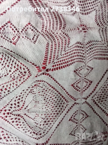 Плетена покривка 100 процента вълнен губер и щори