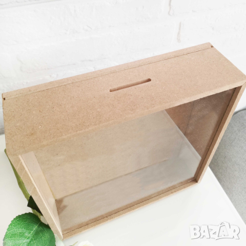 Дървена кутия рамка с прозрачен капак за събиране на коркови тапи и др, снимка 10 - Декорация за дома - 44783671