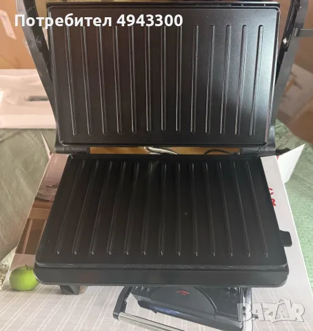Мултифункционален грил тостер 1000W - терморегулатор и отваряне на 180°, снимка 5 - Тостери - 56040514