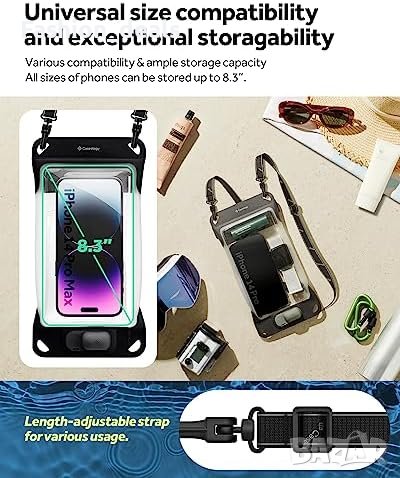 Нов Caseology универсален Водоустойчив вакуумен калъф за телефон 8,3 инча , снимка 2 - Калъфи, кейсове - 42442137