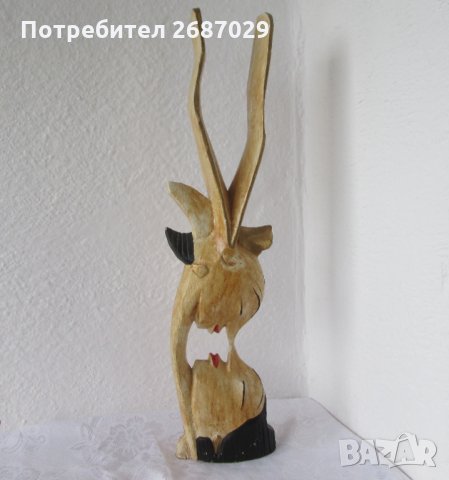 55 см любов целувка голяма дървена фигура дърворезба от Бали, снимка 3 - Статуетки - 29445116