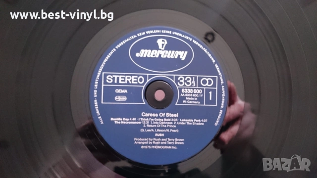 Грамофонна Плоча (Rush - Caress Of Steel), снимка 3 - Грамофонни плочи - 53250711